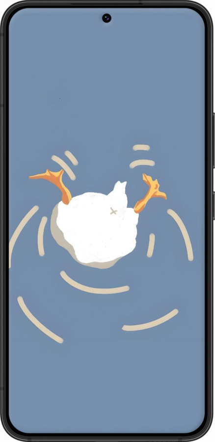 TPU чехол Гусь ныряет для Samsung Galaxy S22 - 6275b-2494 изображение 