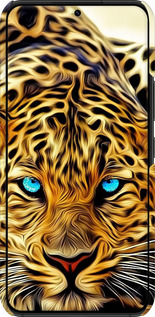 3D пластиковый матовый чехол Леопард для Samsung Galaxy S22 - 6611m-2494 изображение 