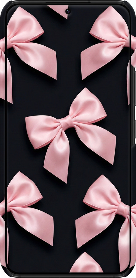 3D пластиковый матовый чехол Coquette Ribbons Dark Coquette для Samsung Galaxy S22 - 6767m-2494 изображение 