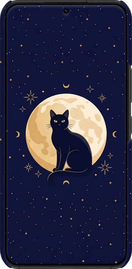 3D пластиковый матовый чехол Cute Cat Celestial/Witchy для Samsung Galaxy S22 - 6787m-2494 изображение 