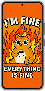 Чехол Bumper чехол Funny Cat для Samsung Galaxy S22 - 6786pc-2494 изображение 