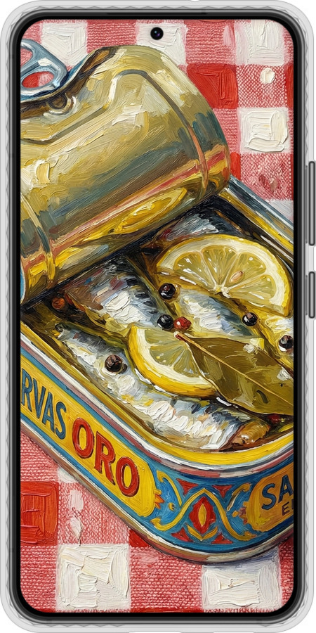 Чехол Bumper чехол Vintage Sardine Tin Phone для Samsung Galaxy S22 - 6772pc-2494 изображение 