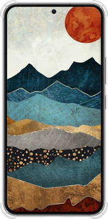 Силикон с усиленными углами чехол Янтарный закат для Samsung Galaxy S22 - 6475sp-2494 изображение 