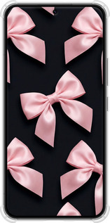 Силіконовий протиударний с посиленими кутами чехол Coquette Ribbons Dark Coquette для Samsung Galaxy S22 - 6767sp-2494 изображение 