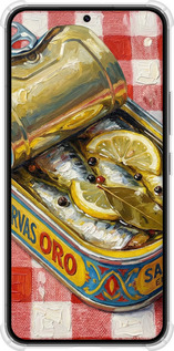 Силикон с усиленными углами чехол Vintage Sardine Tin Phone для Samsung Galaxy S22 - 6772sp-2494 изображение 