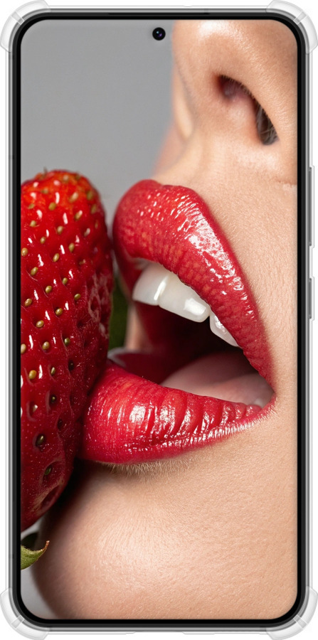 Силіконовий протиударний с посиленими кутами чехол Насолода для Samsung Galaxy S22 - 6701sp-2494 изображение 