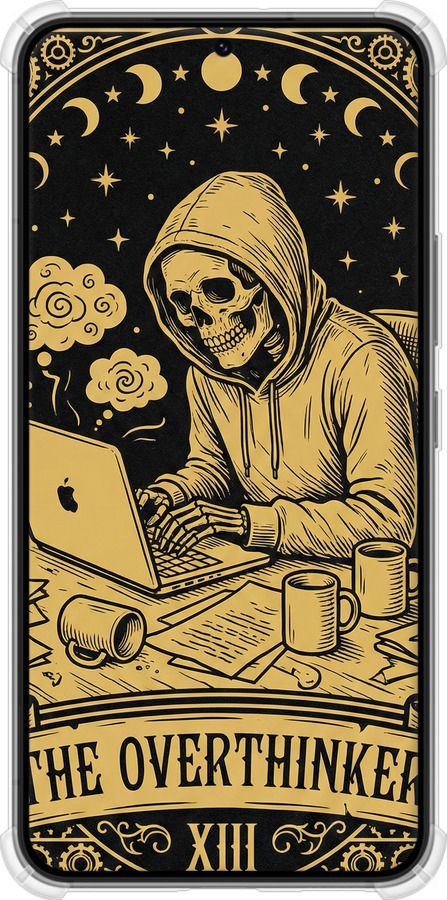 Силикон с усиленными углами чехол The Overthinker для Samsung Galaxy S22 - 6774sp-2494 изображение 