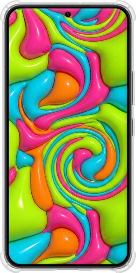 Силіконовий протиударний с посиленими кутами чехол Y2K Jelly Dream для Samsung Galaxy S22 - 6780sp-2494 изображение 