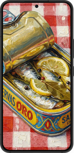 Силиконовый чехол Vintage Sardine Tin Phone для Samsung Galaxy S22 - 6772u-2494 изображение 