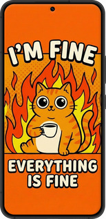 Силіконовий чехол Funny Cat для Samsung Galaxy S22 - 6786u-2494 изображение 