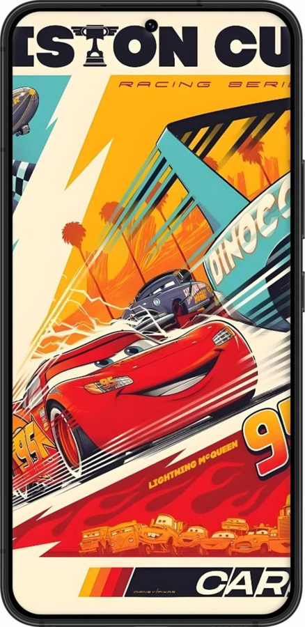 Силиконовый чехол Тачки для Samsung Galaxy S22 - 6288u-2494 изображение 