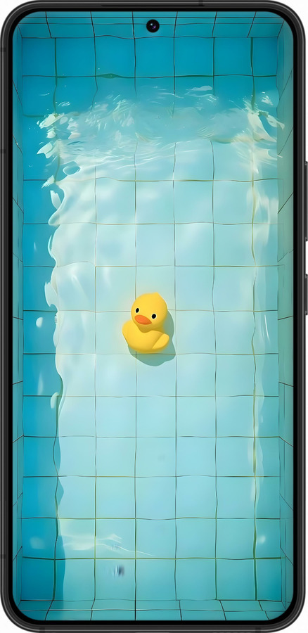 Силиконовый чехол Утенок для Samsung Galaxy S22 - 6323u-2494 изображение 