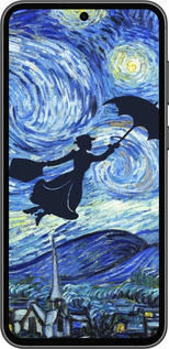 TPU чехол Із зображенням Мері Поппінс «Зоряна ніч» для Samsung Galaxy S23 FE - 6487b-3136 изображение 