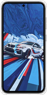 Силикон с усиленными углами чехол БМВ для Samsung Galaxy S23 FE - 6292sp-3136 изображение 