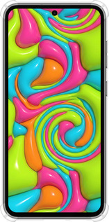 Силикон с усиленными углами чехол Y2K Jelly Dream для Samsung Galaxy S23 FE - 6780sp-3136 изображение 