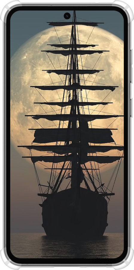 Силикон с усиленными углами чехол Корабль для Samsung Galaxy S23 FE - 5998sp-3136 изображение 