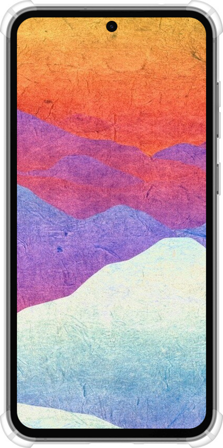 Силикон с усиленными углами чехол Горный закат для Samsung Galaxy S23 FE - 6479sp-3136 изображение 
