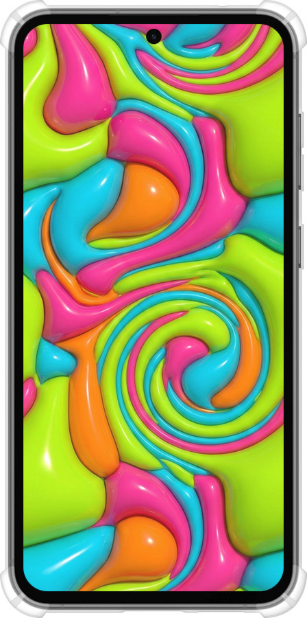 Силикон с усиленными углами чехол Y2K Jelly Dream для Samsung Galaxy S23 FE - 6780sp-3136 изображение 