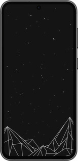 Силіконовий чехол Чорно білі абстрактні гори для Samsung Galaxy S23 FE - 6437u-3136 изображение 