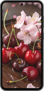 Силиконовый чехол Вишня в шоколаде для Samsung Galaxy S23 FE - 6698u-3136 изображение 