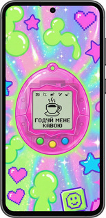 Силіконовий чехол Y2K Aesthetic Retro Pet: Годуй мене кавою для Samsung Galaxy S23 FE - 6784u-3136 изображение 