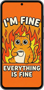 Силиконовый чехол Funny Cat для Samsung Galaxy S23 FE - 6786u-3136 изображение 