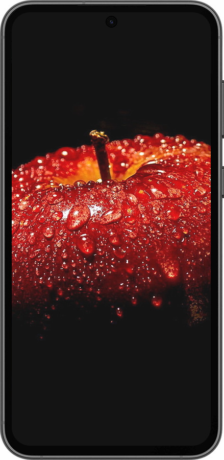 Силиконовый чехол Яблоко для Samsung Galaxy S23 FE - 6022u-3136 изображение 
