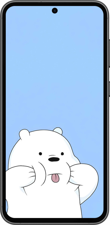Силиконовый чехол Милый мишка для Samsung Galaxy S23 FE - 6357u-3136 изображение 
