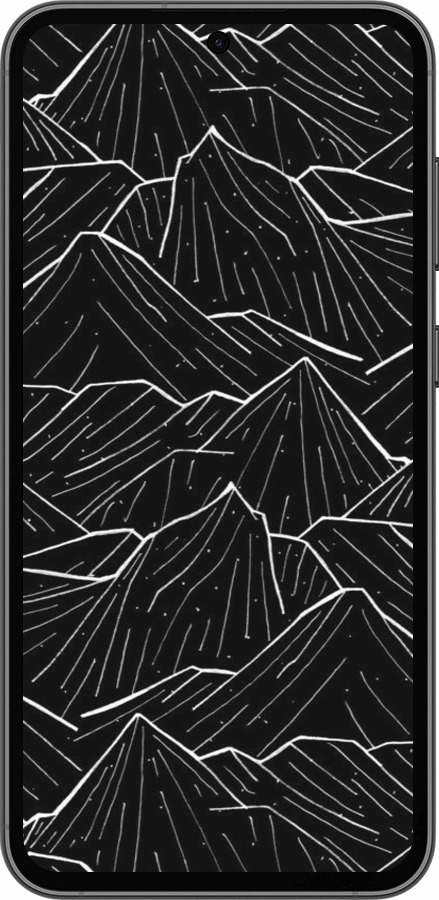 Силіконовий чехол Із зображенням Темних гір для Samsung Galaxy S23 FE - 6489u-3136 изображение 