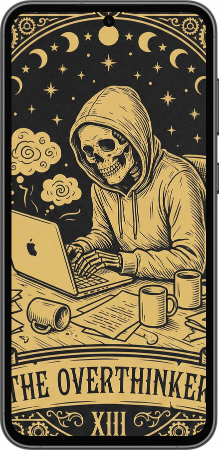 Силіконовий чехол The Overthinker для Samsung Galaxy S23 FE - 6774u-3136 изображение 