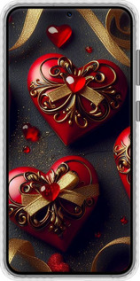 Чехол Bumper чехол Сердечки v4 для Samsung Galaxy S23 Plus - 5834pc-2905 изображение 