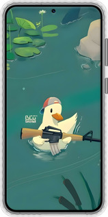 Чехол Bumper чехол Уточка с автоматом для Samsung Galaxy S23 Plus - 6356pc-2905 изображение 