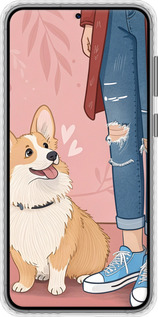 Чохол Bumper чехол Корги 3 для Samsung Galaxy S23 Plus - 6707pc-2905 изображение 