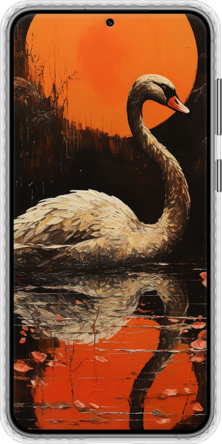 Чехол Bumper чехол Лебедь для Samsung Galaxy S23 Plus - 5964pc-2905 изображение 