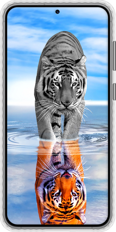 Чехол Bumper чехол Тигр для Samsung Galaxy S23 Plus - 6016pc-2905 изображение 