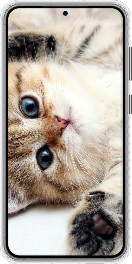 Чехол Bumper чехол Котик для Samsung Galaxy S23 Plus - 6024pc-2905 изображение 