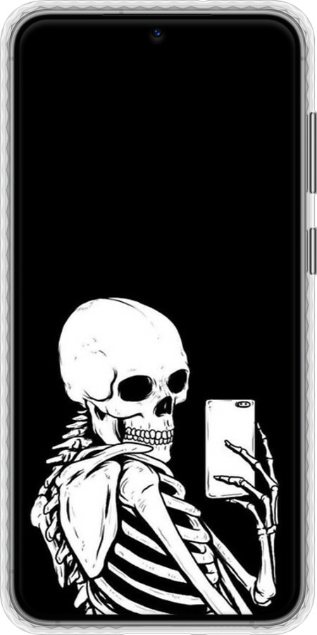 Чехол Bumper чехол Скелет делает Selfie для Samsung Galaxy S23 Plus - 6535pc-2905 изображение 