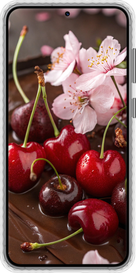 Чохол Bumper чехол Вишня у шоколаді для Samsung Galaxy S23 Plus - 6698pc-2905 изображение 