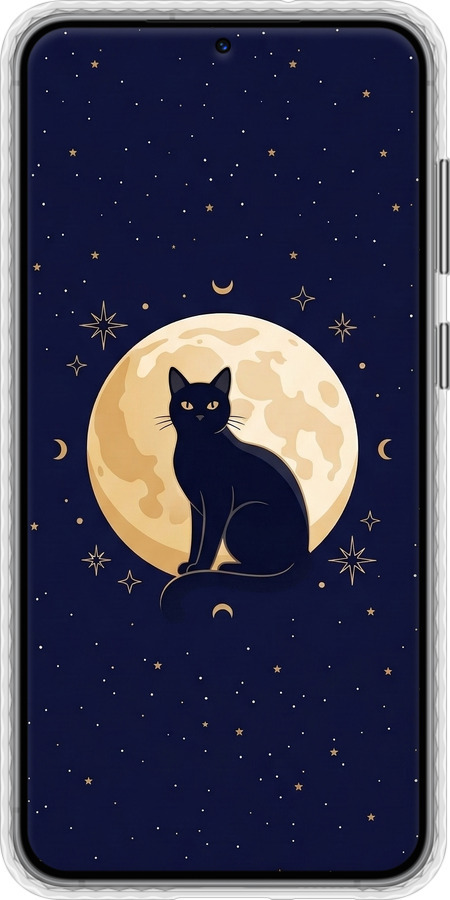 Чехол Bumper чехол Cute Cat Celestial/Witchy для Samsung Galaxy S23 Plus - 6787pc-2905 изображение 
