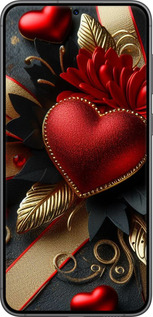Силиконовый чехол Сердечки v2 для Samsung Galaxy S23 Plus - 5832u-2905 изображение 