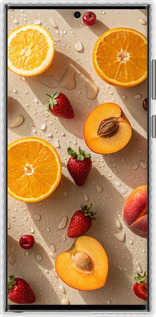 Чехол Bumper чехол Фрукты 3 для Samsung Galaxy S23 Ultra - 6703pc-2906 изображение 