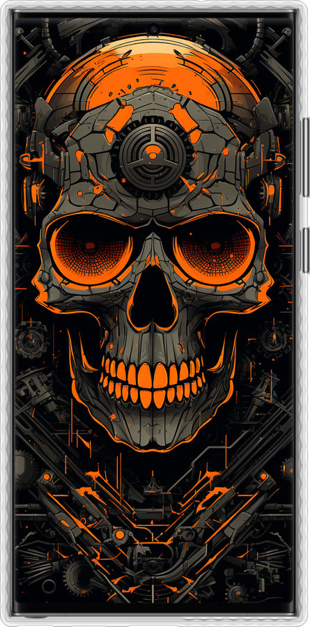 Чехол Bumper чехол Череп для Samsung Galaxy S23 Ultra - 5952pc-2906 изображение 