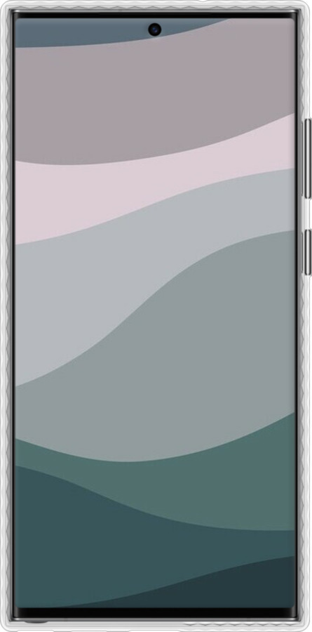 Чехол Bumper чехол С фиолетовым и бирюзовым ретро-стилем и волнами для Samsung Galaxy S23 Ultra - 6533pc-2906 изображение 