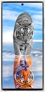 Силикон с усиленными углами чехол Тигр для Samsung Galaxy S23 Ultra - 6016sp-2906 изображение 