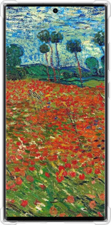 Силикон с усиленными углами чехол Винсент Ван Гог-Маковое поле для Samsung Galaxy S23 Ultra - 6466sp-2906 изображение 