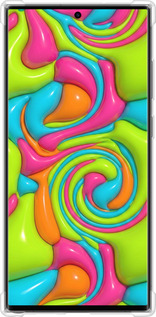 Силикон с усиленными углами чехол Y2K Jelly Dream для Samsung Galaxy S23 Ultra - 6780sp-2906 изображение 