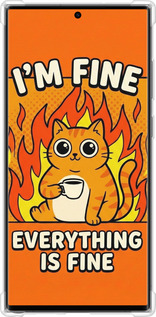 Силіконовий протиударний с посиленими кутами чехол Funny Cat для Samsung Galaxy S23 Ultra - 6786sp-2906 изображение 