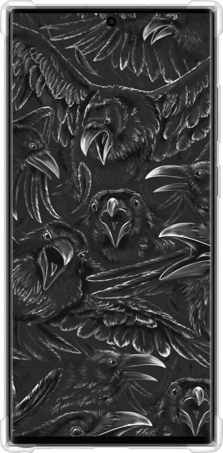 Силикон с усиленными углами чехол Воронья ярость для Samsung Galaxy S23 Ultra - 6474sp-2906 изображение 