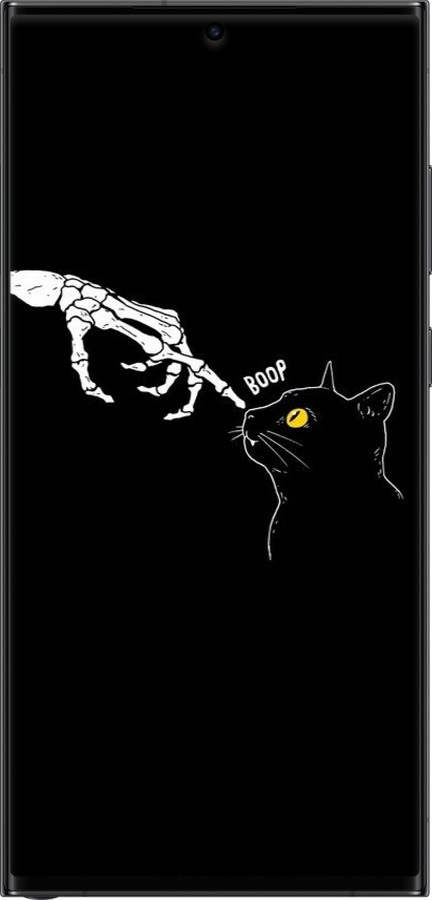 Силиконовый чехол Кошка для Samsung Galaxy S23 Ultra - 6505u-2906 изображение 