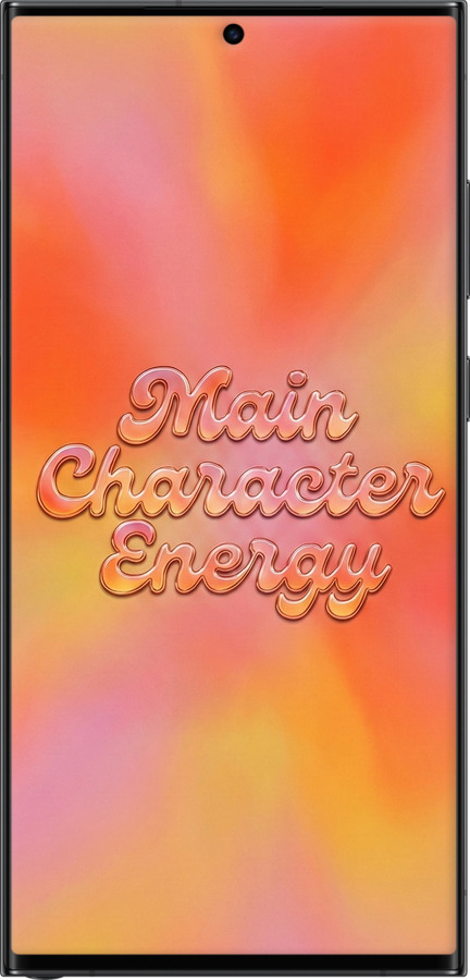 Силиконовый чехол Aura Gradient Main Character Energy Aesthetic Y2K для Samsung Galaxy S23 Ultra - 6783u-2906 изображение 